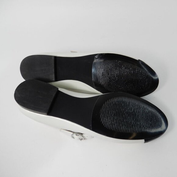 ALOHAS Musa Leather Mary Jane Ballet Flat EU 38 7.5 Bicolor Black Cream NEW $180 - Picture 13 of 16
